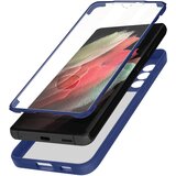 AVIZAR Ovitek Samsung Galaxy S21 Ultra, zadnji del iz pleksiglasa z Svetlomodra obroba, (20616279) | Shoptok.si