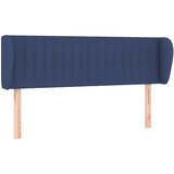 Maison Chic vzglavna omarica - nočna omarica - posteljna omarica z ušesi modro 147x23x78/88 cm blago, (21708344) Cene