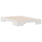 vidaXL Krevet s daskama Bijelo 135 x 190 cm Masivna borovina | shoptok.hr
