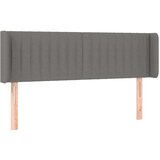  Uzglavlje s ušima tamnosivo 147x16x78/88 cm od tkanine | shoptok.hr