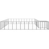  Kavez za pse crni 31,46 m² čelični | shoptok.hr