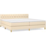 s oprugama i madracem krem 200 x 200 cm od tkanine | shoptok.hr