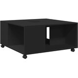  Stolić za kavu crni 80 x 80 x 40 cm od konstruiranog drva | shoptok.hr