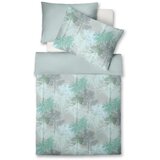 Fleuresse posteljnina miami 140/200 cm mako saten siva, turkizna, pastelno modra | Shoptok.si