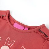  Dječja majica s dugim rukavima tamnoružičasta 116 | shoptok.hr