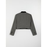 Sinsay Kratki sako s uzorkom pepita i stojećim ovratnikom | shoptok.hr