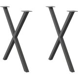 vidaXL Noge blagovaonski stol X-oblika 2 kom 70x(72-73) cm čelik Cijene