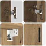 vidaXL Komplet pohištva za kopalnico z vrati 2 pcs artisan hrast | Shoptok.si