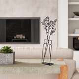 Atelier Del Sofa dekorativna figura flowerpot - 9, 24x52 cm , 1.5 mm, crna | ePonuda.com