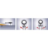 Ks Tools Viličasto-obročasti ključ DUO GEARplus, preklopna izvedba, obroč zamaknjen za 15°, 27 mm | Shoptok.si