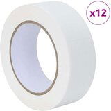 vidaXL Maskirni trakovi za slikarje 12 pcs Bela 38mm x 50m Papir | Shoptok.si