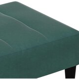  Stolček za noge temno zelen 77x55x31 cm žamet | Shoptok.si