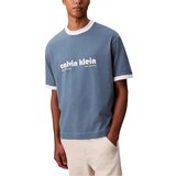 Calvin Klein Jeans Majice s kratkimi rokavi SS RETRO LOGO RINGER LV04RC244G Modra Cene
