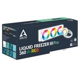 Arctic LIQUID FREEZER III PRO 360mm A-RGB vodno hlajenje za INTEL/AMD procesorje (bel) | Shoptok.si
