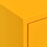 Ormarić za pohranu boja senfa 80 x 35 x 101 5 cm čelični | shoptok.hr