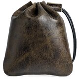 INF prostorna usnjena vrečka z vrvico brown l, (21755853) Cene