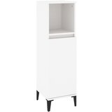Maison Chic Kopalniška omarica - Kopalniški kabinet bela 30x30x100 cm inženirski les, (21794515) Cene