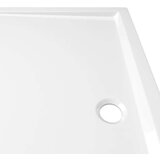 vidaXL Pravokotna ABS tuš kad bela 80x90 cm | Shoptok.si