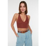 Trendyol Brown Strap Detailed Knitwear Blouse Cijene