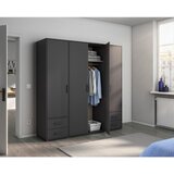 Rauch Möbel OMARA S KLASIČNIMI VRATI, siva | Shoptok.si