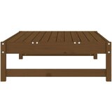  Vrtni stolček za noge medeno rjav 120x80 cm trdna borovina | Shoptok.si