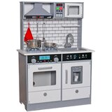 GINGER Home dječja drvena kuhinja sa zvukom, svjetlom, bijela W10C493J | shoptok.hr