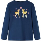  Dječja majica dugih rukava tamnoplava 104 | shoptok.hr