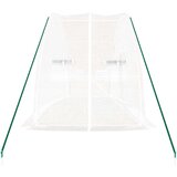  Rastlinjak z jeklenim ogrodjem bel 12 m² 6x2x2,85 m | Shoptok.si