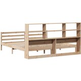 vidaXL Knjižna postelja brez vzmetnice 180x200 cm trdna borovina | Shoptok.si