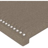 LED uzglavlje smeđesivo 100x5x118/128 cm od tkanine | shoptok.hr