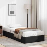  Krevet s od storage s uzglavljem Crna 90 x 190 cm Umjetna koža | shoptok.hr
