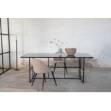 Venture Home Leif pravokutni blagovaonski stol 200 × 90 cm, crni | shoptok.hr