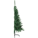  Umjetna polovica božićnog drvca sa stalkom zelena 150 cm PVC | shoptok.hr