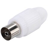 Vivanco Koaxialkupplung, 75 Ohm weiß VIVANCO 48001 ANTENNEN-KOAX-KUPPL. WS Durchmesser von 4,5 bis 7,5 mm | Shoptok.si
