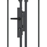  Vrata Ograde za Vrt s Arhivnim Vrh Assen Siva 500 x 75 cm Čelik | shoptok.hr