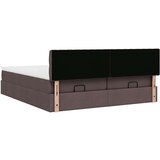 vidaXL okvir kreveta s madracima tamnosmeđi 200x200cm tkanine | shoptok.hr