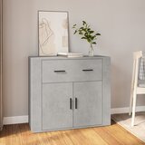  Komoda siva boja betona 80 x 33 x 70 cm od konstruiranog drva | shoptok.hr