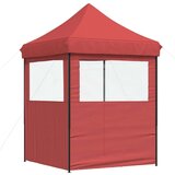 Šator za svadbe - šator za zabave Tamno crvena 200 x 200 x 306 cm Oxford tkanina - Tamno crvena s dvije bočne zidove Da | shoptok.hr