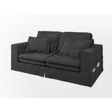Ropez Črna sedežna garnitura 196 cm Nora – | Shoptok.si