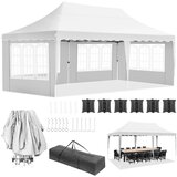 SupplySwap Pop-Up gazebo 3m x 6m, vodoodporen z UV zaščito, enostavna postavitev, BELO, (5000235396) | Shoptok.si