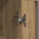 vidaXL Wall Mounted Cabinet Set of 2 Umetniški hrast Solidno hrast | Shoptok.si