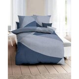 Kaeppel posteljnina vista 200/200 cm saten modra, naravne barve | Shoptok.si