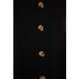 Trendyol ženska haljina Curve Black Buttoned | ePonuda.com