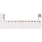 vidaXL Okvir kreveta bez madraca bijeli 90 x 190 cm masivna borovina | shoptok.hr