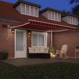  Skrovita tenda narančasta i smeđa 400 × 300 cm Tkanina i čelik | shoptok.hr