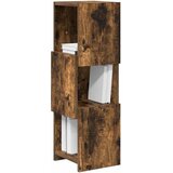  Kutni ormarić Dimljeni hrast 25,5x25x80cm Konstruirano drvo | shoptok.hr