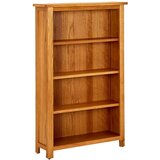 vidaXL Knjižna omara 4-nadstropna 70x22x110 cm trdna hrastovina Cene