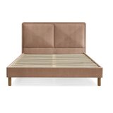 Bobochic Paris Prljavo rozi podstavljeni tapecirani bračni krevet s podnicom 140x190 cm Mara – Cijene