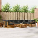  Set vanjskih sofa 8 kom. Prirodna i antracit | shoptok.hr