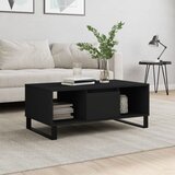 vidaXL Stolić za kavu crni 90 x 50 x 36 5 cm od konstruiranog drva Cijene